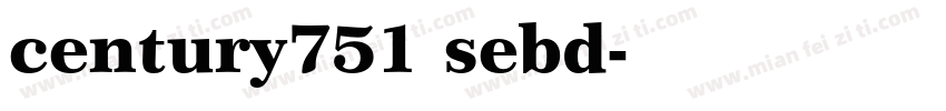 century751 sebd字体转换